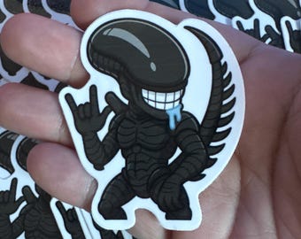 Alien, I Love You Hand Vinyl Sticker | Waterproof Die-Cut Decal for Laptops, Water Bottles, Laptop, and More!