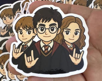 Harry Potter, I Love You Hand Vinyl Sticker | Waterproof Die-Cut Decal for Laptops, Water Bottles, Laptop, and More!