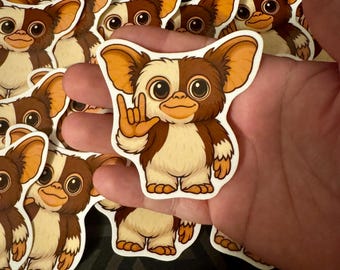 Gizmo, I Love You Hand Vinyl Sticker | Waterproof Die-Cut Decal for Laptops, Water Bottles, Laptop, and More!