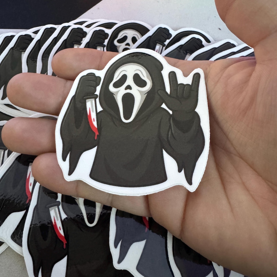 Ghostface, I Love You Hand Sticker Vinyl Sticker | Waterproof Die-cut ...