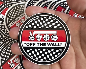 Vans, Hand-Spell Vinyl Sticker | Waterproof Die-Cut Decal for Laptops, Water Bottles, Laptop, and More!