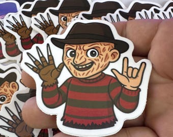 Freddy, I Love You Hand Vinyl Sticker | Waterproof Die-Cut Decal for Laptops, Water Bottles, Laptop, and More!