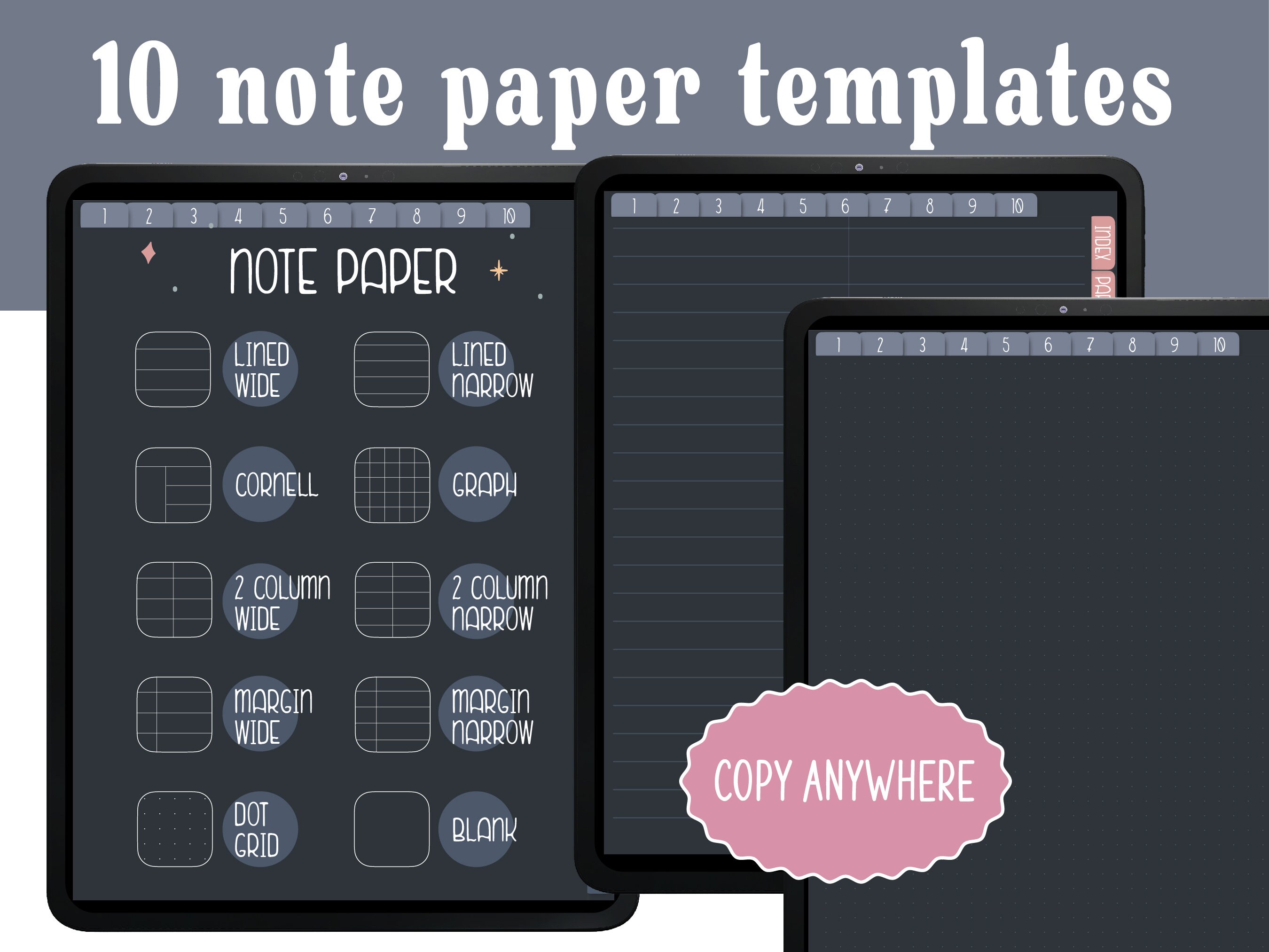 Mid year planner 2023 2024 academic planner dark mode witchy digital