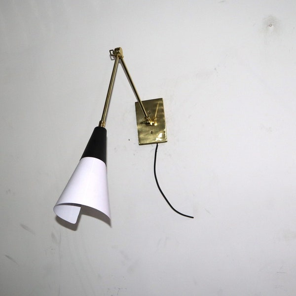 Handmade Vintage Brass Wall Lamp Sciccoso Brass Wall Lamp Handcrafted Wall Lamp Light  Bedside Kitchen Bathroom Reading