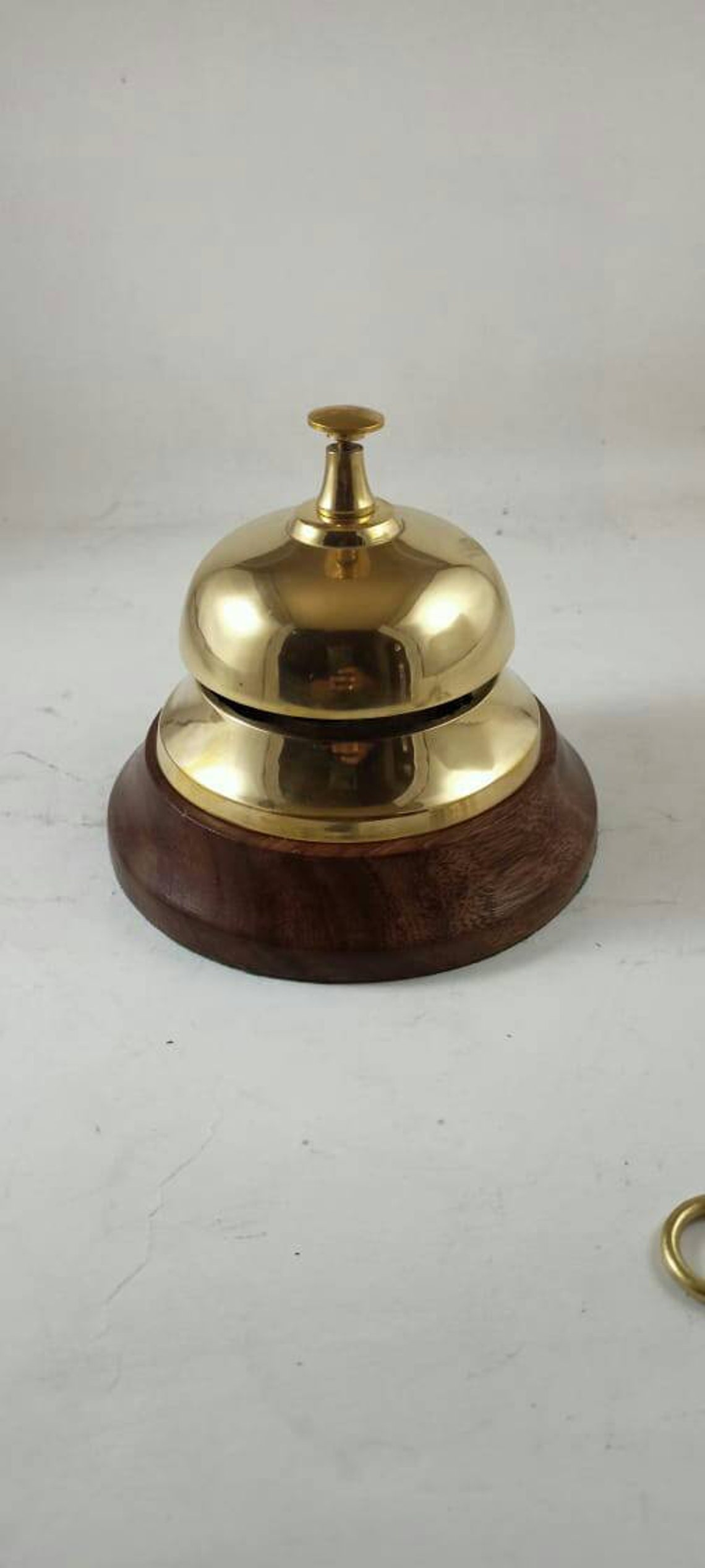 GWM Brass Table Bell Functional Table Bell Nautical Decor Etsy