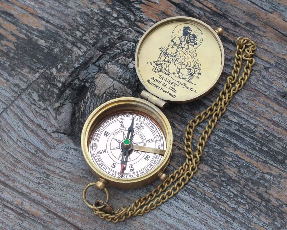 Engraved Compass Personalised Gift Handcraft Compass - Etsy UK