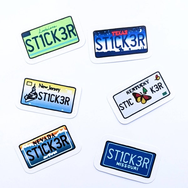 Vinyl Stickers for License Plate Frames - Etsy