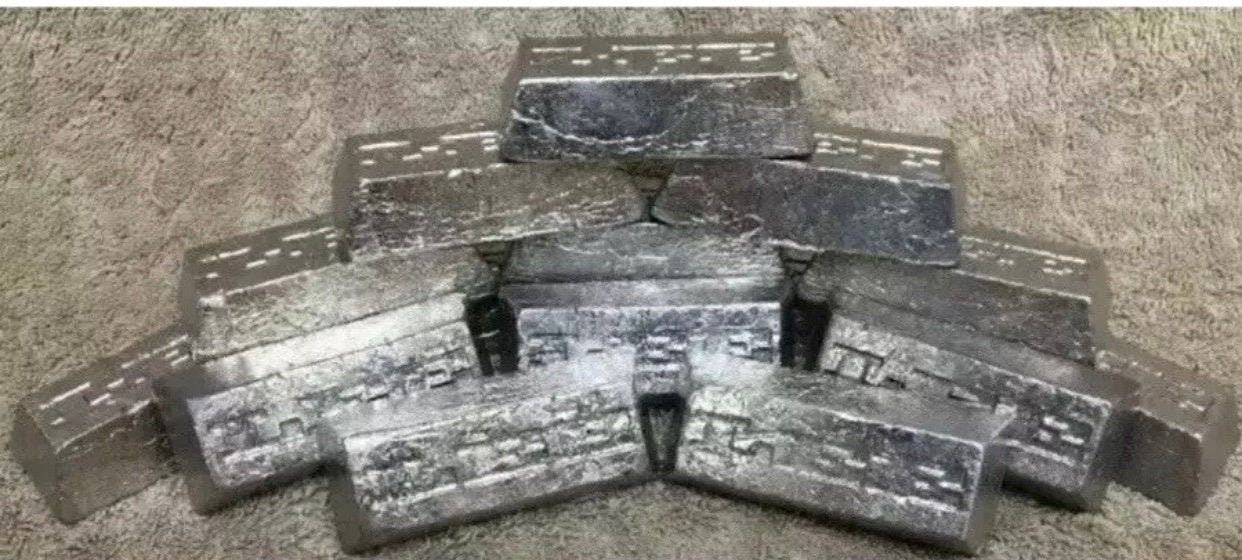 Lead Ingot, 99% Pure!  25 Pounds, Free Shipping, 2.40 Per Pound.