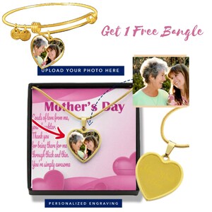 Presente da única filha para a mãe: pingente de coração de vidro líquido inquebrável personalizado, colar de luxo - muito amor de mim, cartão de mensagem