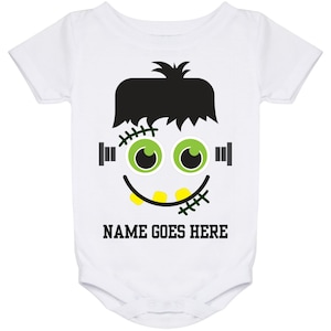 Personalized Frankenstein  Halloween Costume Baby Onesie (0-2 Years)