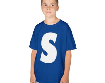 Chipmunks "S" Simon Letter Print T-Shirt Halloween Costume Apparel (Kids)