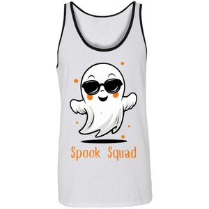 Spook Squad Halloween  Personalized Text  Bella + Canvas Unisex Tank