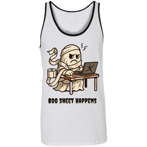 Halloween Boo Sheet Happens Bella + Canvas Unisex Tank,  Halloween Costume