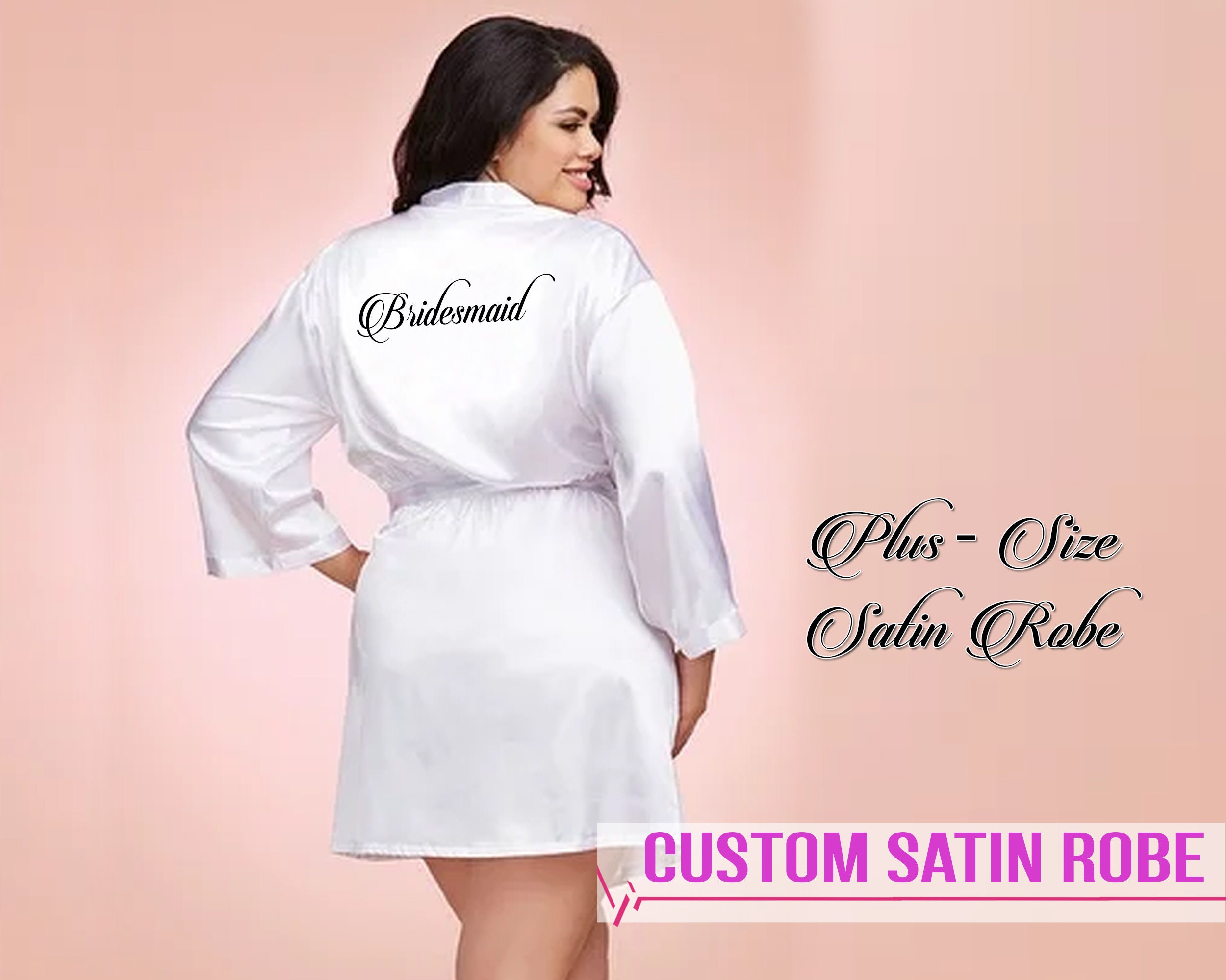 Customize Robes Satin 6XL Robe Personalized Robes Custom Etsy