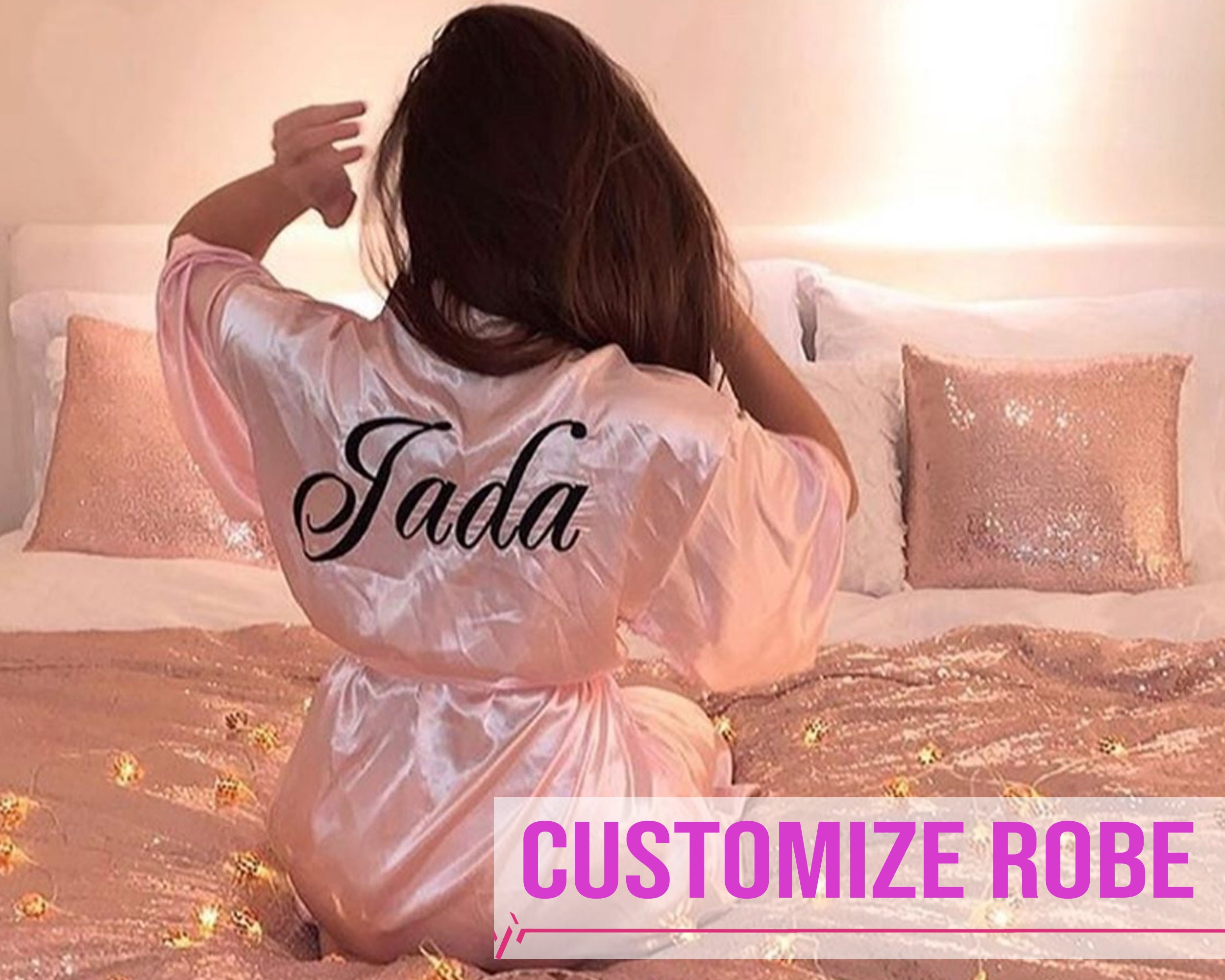 Customize Robes Personalized Robes Custom Robes Custom Bridal Robe Ki…