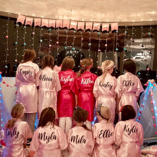 Birthday Robes for Kids Bridesmaid Robes Your Name Robes Flower Girl …