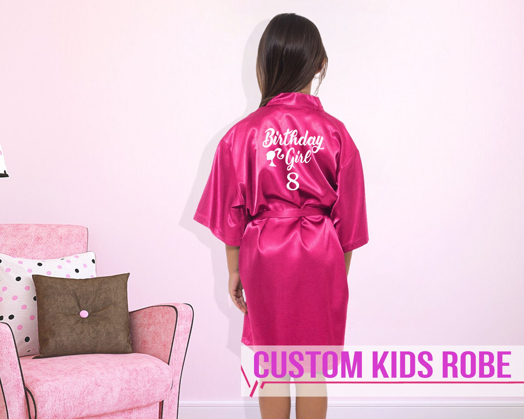 Birthday Robes for Kids Bridesmaid Robes Your Name Robes Flower Girl …