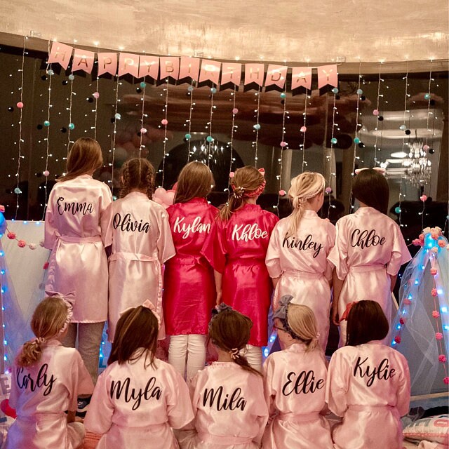 Birthday Robes for Kids Bridesmaid Robes Your Name Robes Flower Girl …
