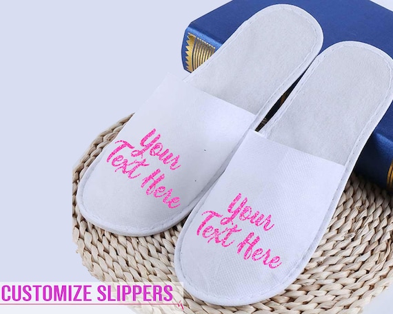 custom spa slippers
