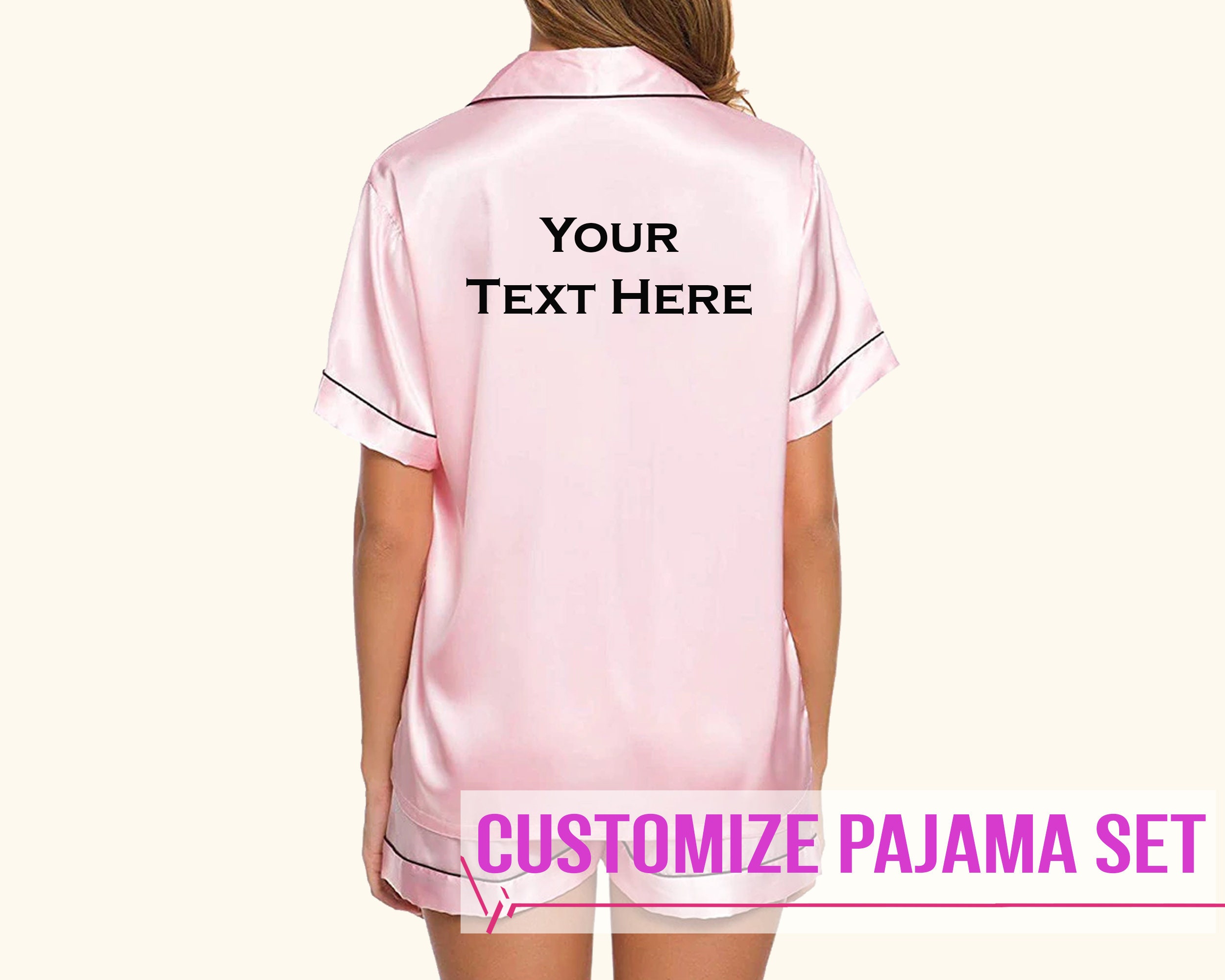 Customized Pajamas Personalized Pyjamas Set Custom Pjs Etsy