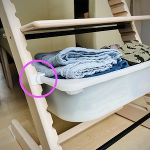 IKEA Trofast Adapter for STOKKE Tripp Trapp High Chairs - Compatible with Plastic Trofast Basket - Set of 2  - Food Grade PLA