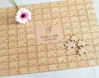 Wooden Puzzle Guest Book