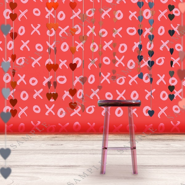 Valentine Backdrop, studio background, kids valentine, child backdrop, digital backdrop, instant download, hearts backdrop, metal stool png