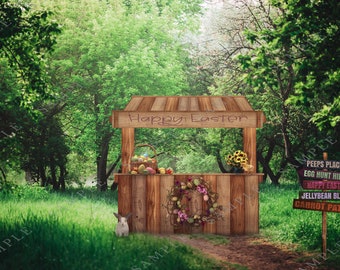 Easter Digital Background for Photoshop Compositing