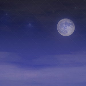 Night sky background, moon backdrop, digital background, Photoshop compositing, Blue sky background, instant download, digital download