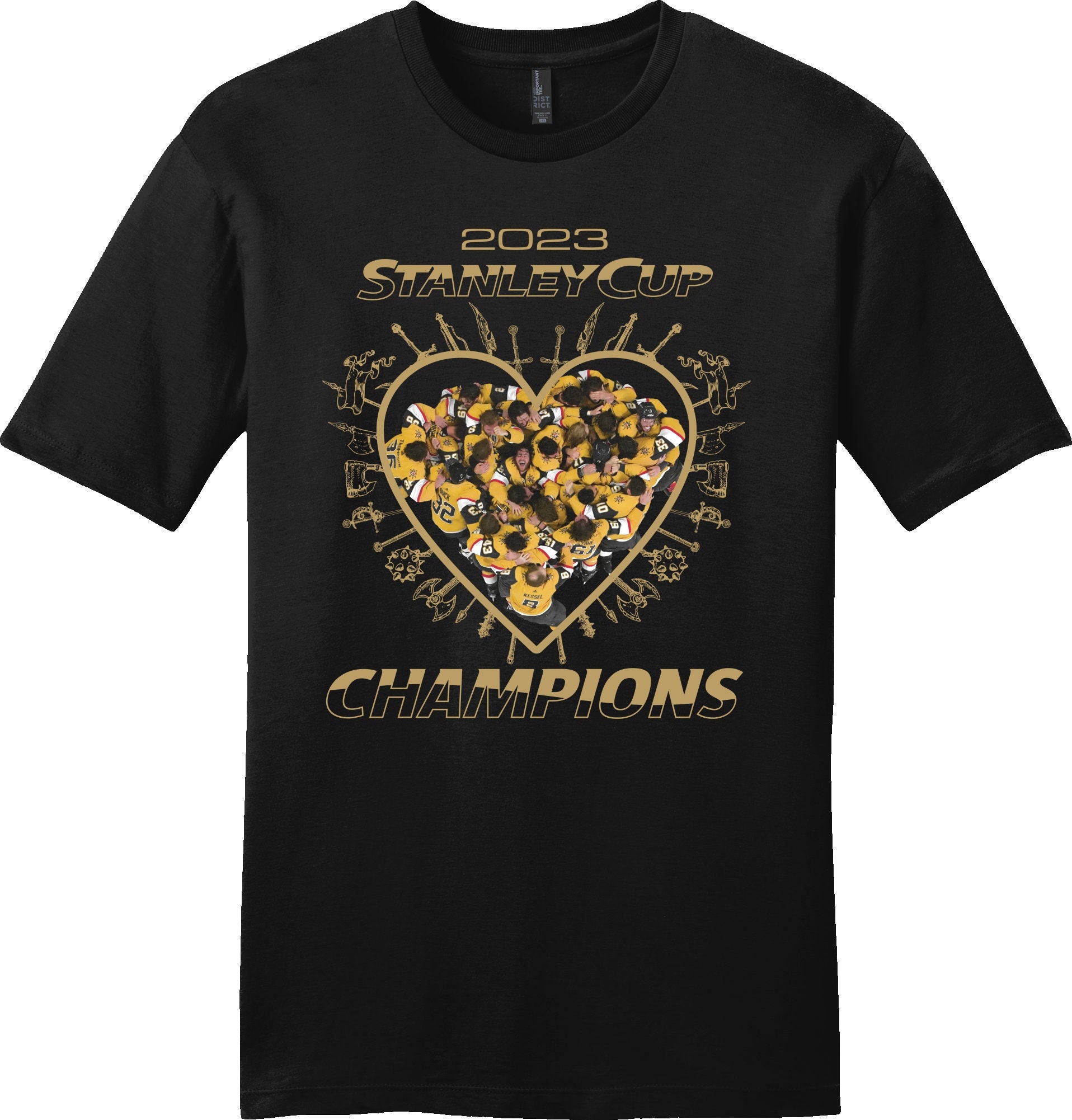 Vegas Golden Knights (VGK) Stanley Cup Champions 2023 (heart) T