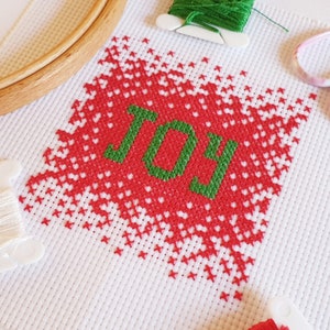 Christmas Joy cross stitch pattern, PDF only