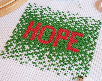 Hope Cross Stitch Pattern - Etsy