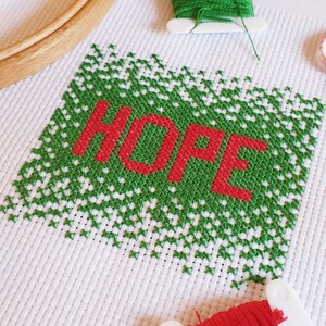 Christmas Hope cross stitch pattern, PDF only
