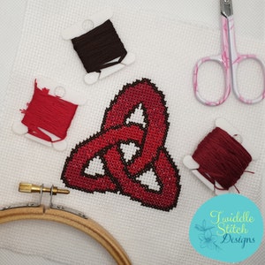 Love Eternal (Celtic Knot) cross stitch pattern, PDF only
