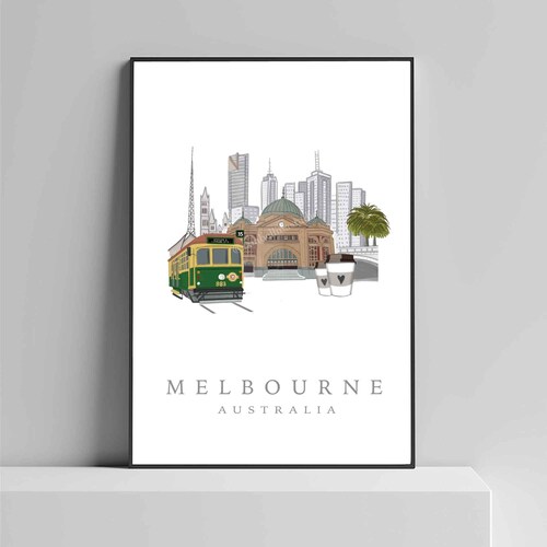 Houses of Melbourne A4 Melbourne Art Print Minimalist Etsy Australia