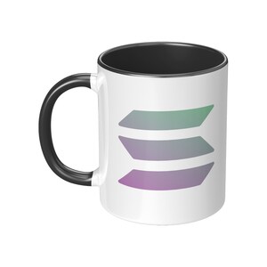 Solana Mug | A Solana | Crypto Mug | Cryptocurrency | Crypto | Crypto Drinkwear | Hodl | Blockchain | Gift