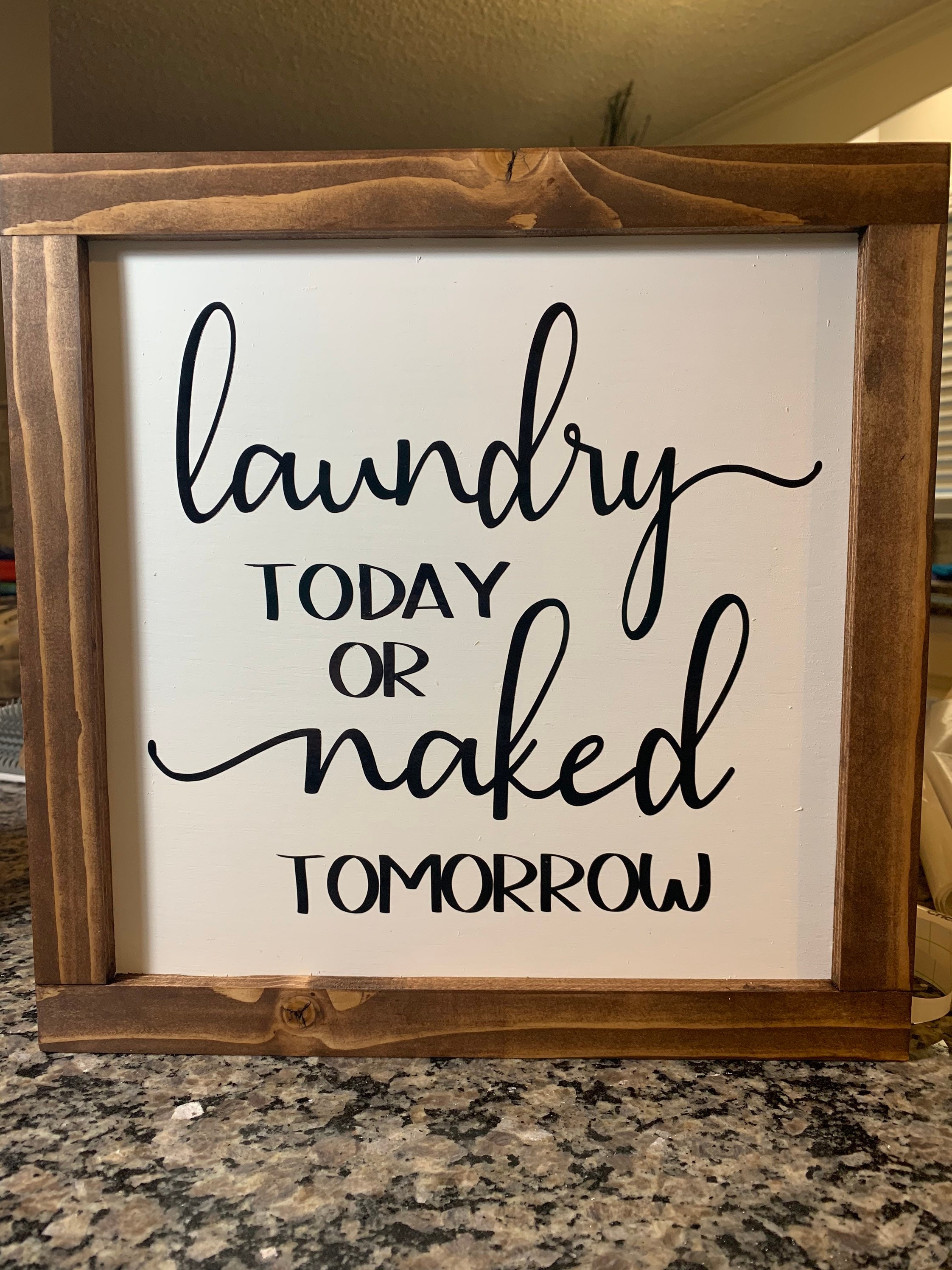 Cartel de madera de lavandería personalizado | Etsy