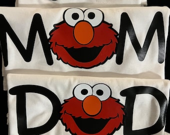 Custom Elmo birthday t shirts