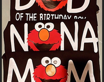 Custom Elmo birthday t shirts* I don’t own copyrights .