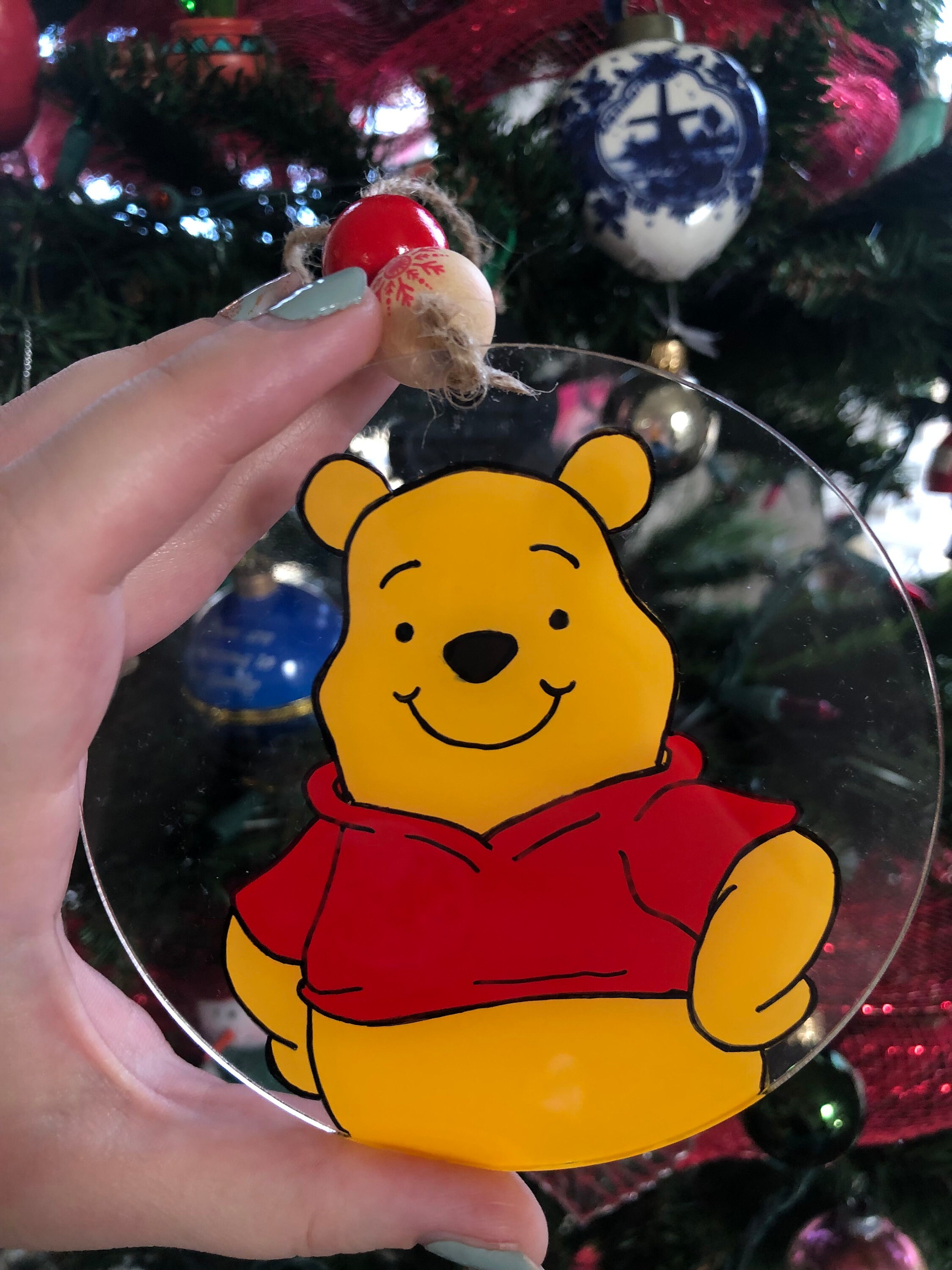 Pooh Bear Christmas Ornament - Etsy