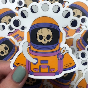 adesivo astronauta dos mortos