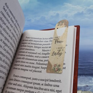Funny Quote Bookmark, Metal Bookmark, Gift for Readers, Book Lover Gift, Unique Book Accessory, Reading Humor Gift