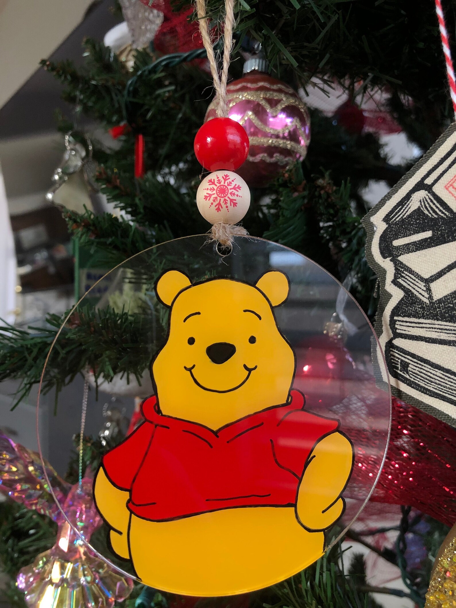 Pooh Bear Christmas Ornament Etsy