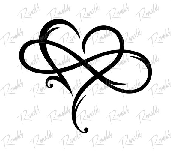 Download Clip Art Heart Svg File Dxf Love Svg Digital Download Files Eps Infinity Svg Svg Art Collectibles