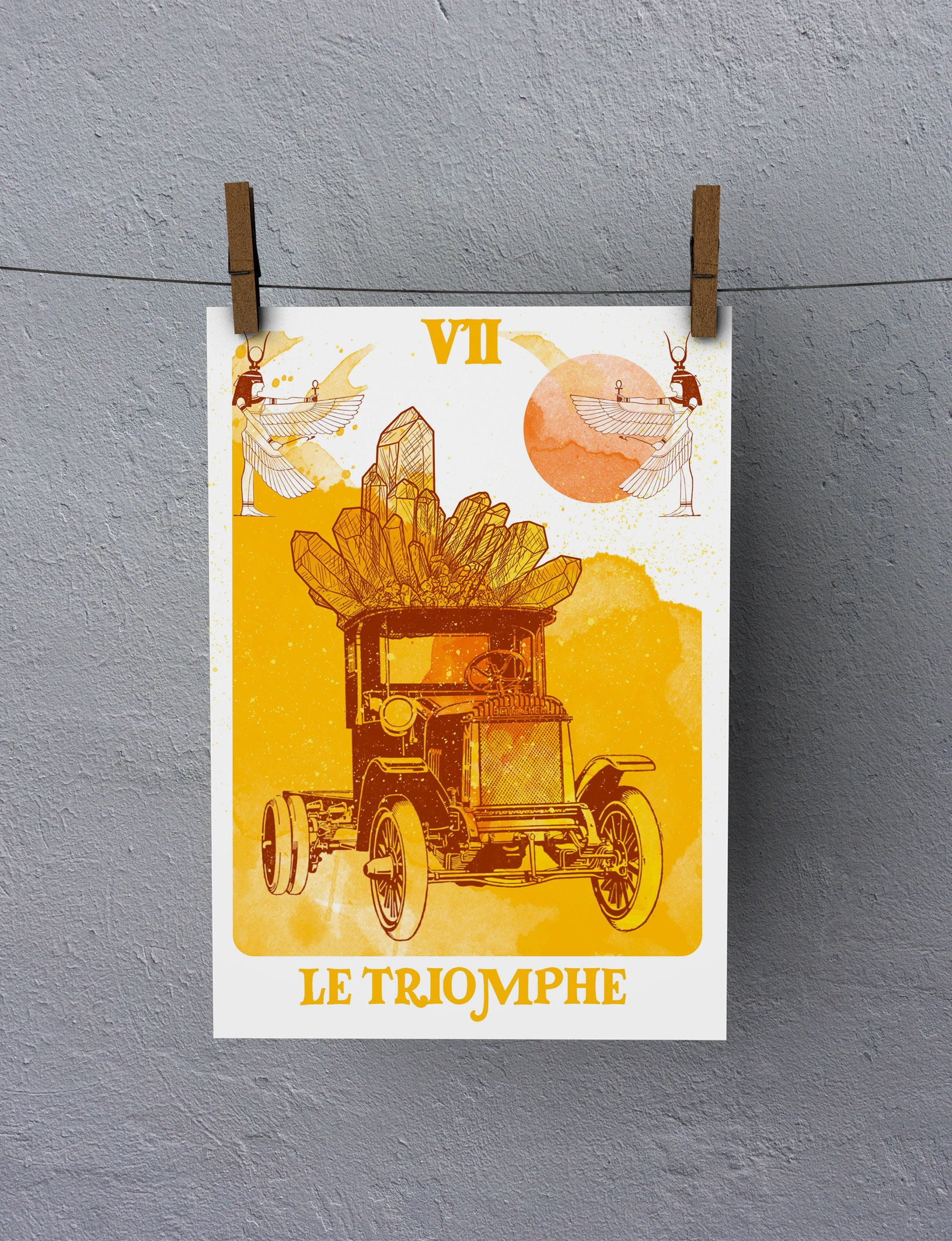 Affiche A4 - Carte de Tarot Le Triomphe