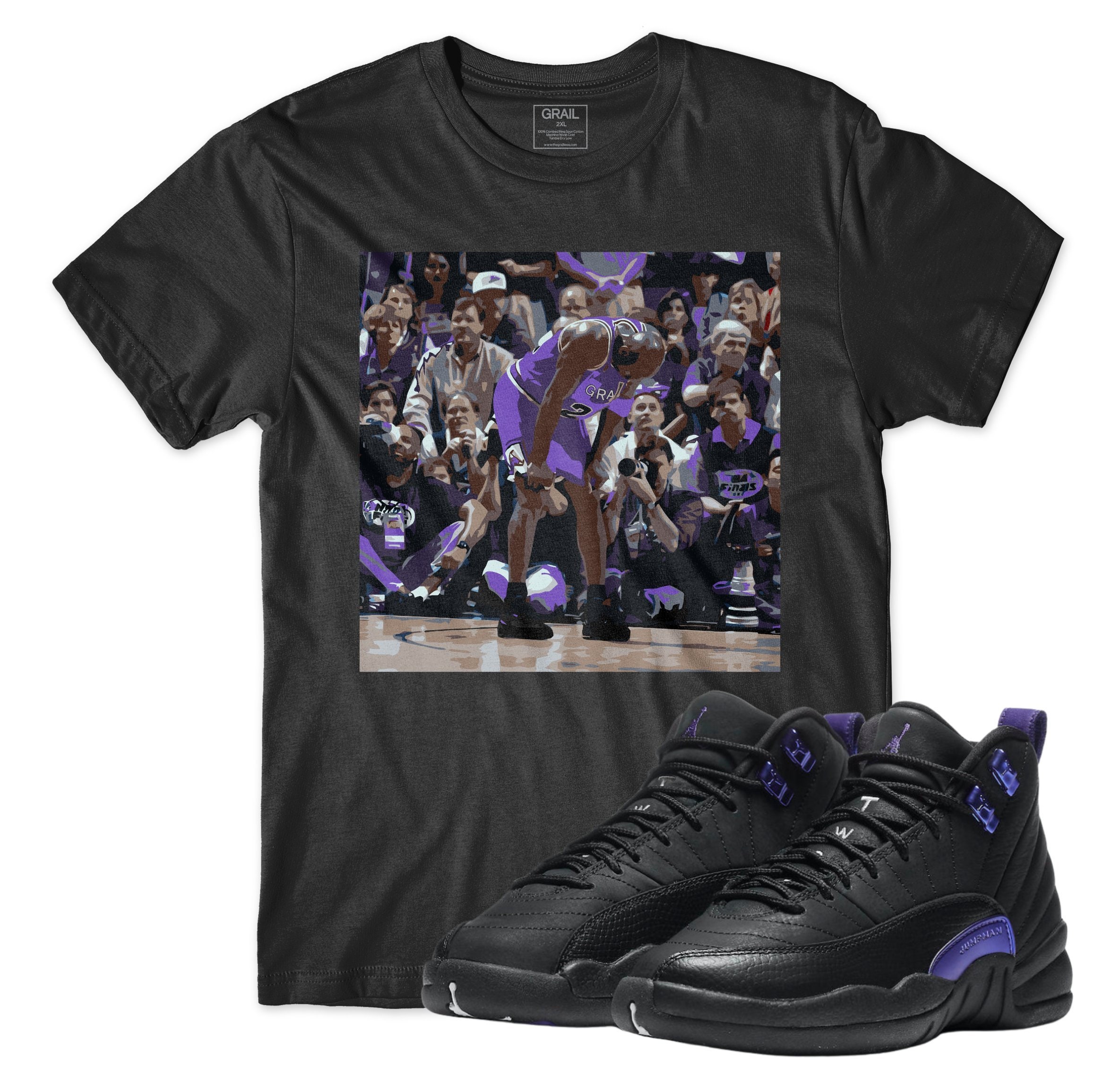 Air Jordan 12 Dark Concord Shirt Flu Game Tee | Etsy