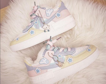 pastel tennis shoes