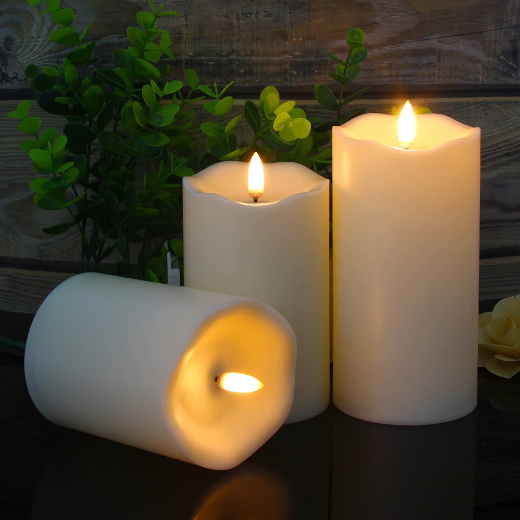 3Pcs/Set Remote Control LED Flameless Candle Lights New Year Etsy