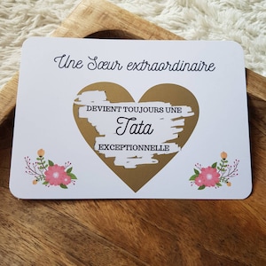 heart scratch card - pregnancy announcement - godfather godmother request