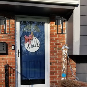 3D Hello Round Door/ Wall Sign